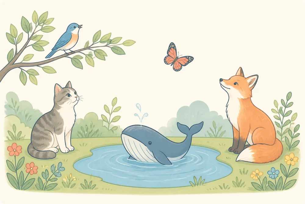 Illustration d’animaux de la ferme, de la forêt et de l’océan